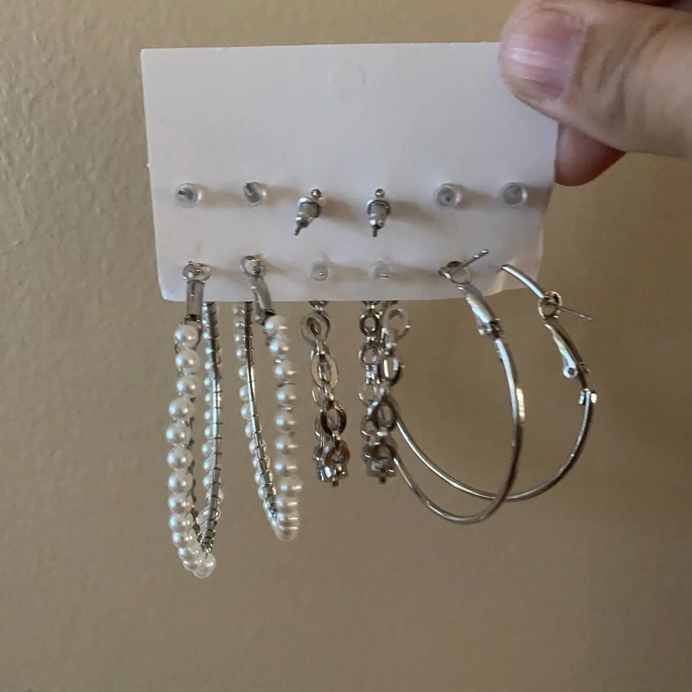 NEW silver fashion jewelry set